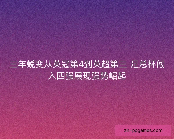 三年蜕变从英冠第4到英超第三 足总杯闯入四强展现强势崛起